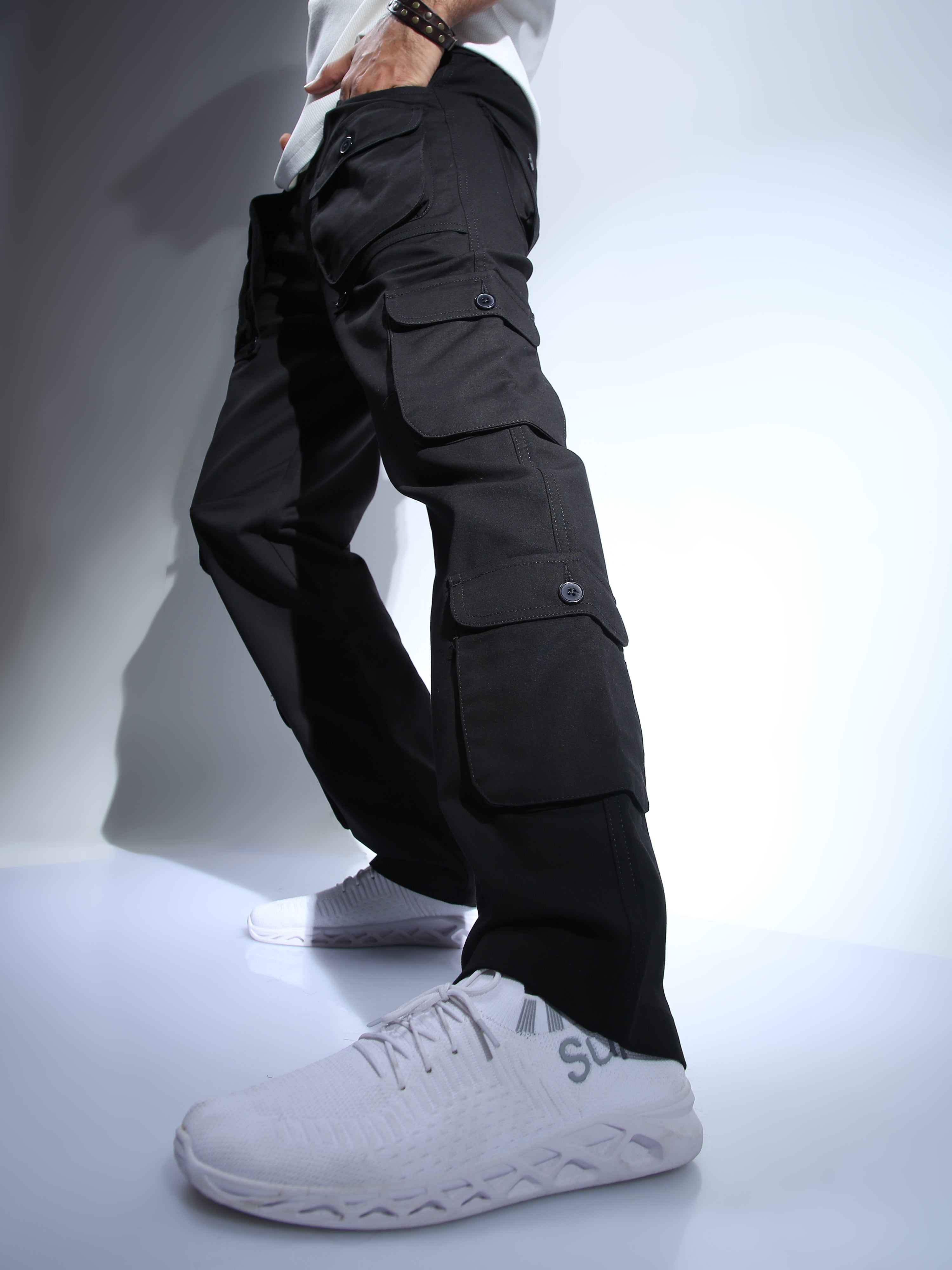 Mens Cargo Pants Skinny Hip Hop Clothing High Streetweartrousers Fashion  Overalls Harajuku Joggers Sports Men Pant